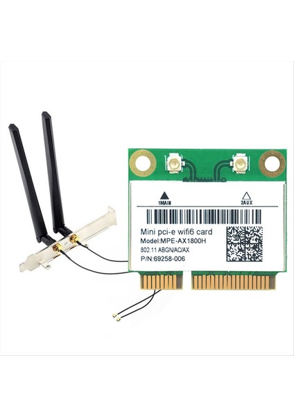 RTL8852BE Wıfı6 KART+AX1800M Wıfı Bluetooth5.2 2.4ghz/5ghz Wifi Kartı 802.11AX WIN10/WIN11 Için (Yurt Dışından)