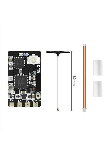 Sequre Elrs 2.4ghz Tek Rx Tek Anten Alıcı Yarış Drone Sabit Kanat Yüksek Yenileme Hızı Düşük Gecikme (Yurt Dışından)