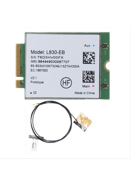 L830-EB 4g Wifi Kart+Thinkpad X280 T480 T580 P52S L480 L580 T490 T590 P53S T490S X390 L490 L590 (Yurt Dışından)