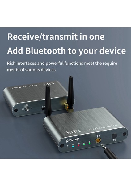 2&#39;si 1 Arada Bluetooth Hifi Kablosuz Alıcı Verici Bir Tow Iki Hoparlör Telefon Desteği Aptx-Hd/ll Alıcı Verici (Yurt Dışından)
