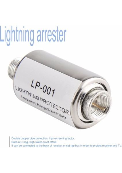 Aydınlatma Koruyucusu Koaksiyel Uydu Tv Aydınlatma Koruma Cihazları Uydu Anteni Aydınlatma Arresteri 5-2150MHZ (Yurt Dışından) modelleri