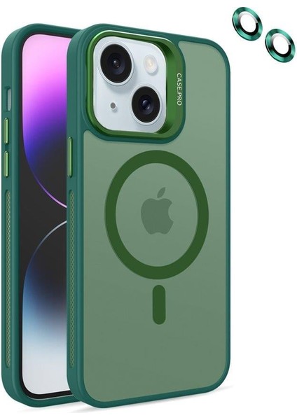 iPhone 13 Kılıf Armor Seri Magsafe Uyumlu Stand Özellikli Kamera Lensli Kapak