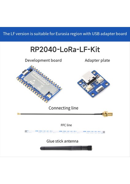 RP2040-LORA Lf Geliştirme Kurulu Kiti+Adaptör Kartı SX1262 410-510MHZ Geliştirme Kurulu Gfsk Lora (Yurt Dışından) fırsatları