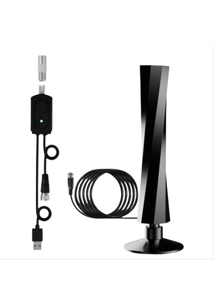 Akıllı Tv Için Tv Anteni Eski Tv 10FT Kablo 4K 1080P Amplifikatör Sinyal Güçlendirici 120+ Mil Uzunluğunda Dijital Anten (Yurt Dışından)