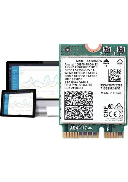AX201NGW Antenli Wifi Kart 2.4 Ghz+5ghz Wifi 6 3000MBPS M.2 Cnvıo2 Bluetooth WIN10 Için 5.1 Wifi Ağ Kartı (Yurt Dışından) indirimleri