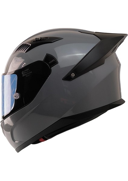 Motosiklet Kask Ece 22.R06 Double Vizörlü Full Face Spoiler Motor Kaskı Nardo