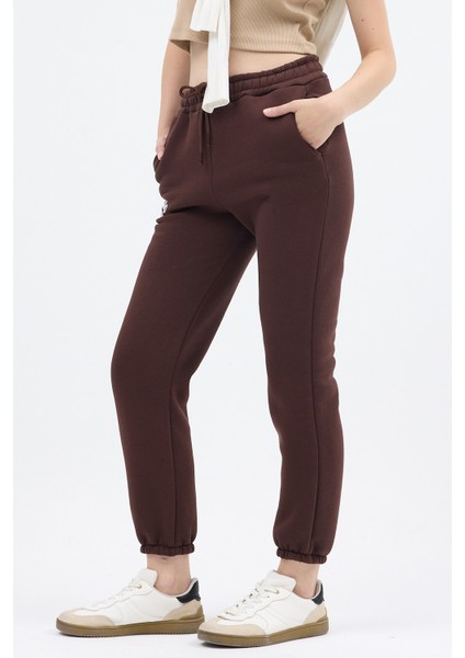 Acı Kahve Yazı Nakışlı Kadın Jogger Eşofman Altı 9219M fırsatları