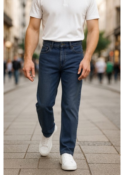 Cedy Denım Erkek Yüksel Bel Boru Paça Kot Pantolon Reguler Fit Jean C336 modelleri