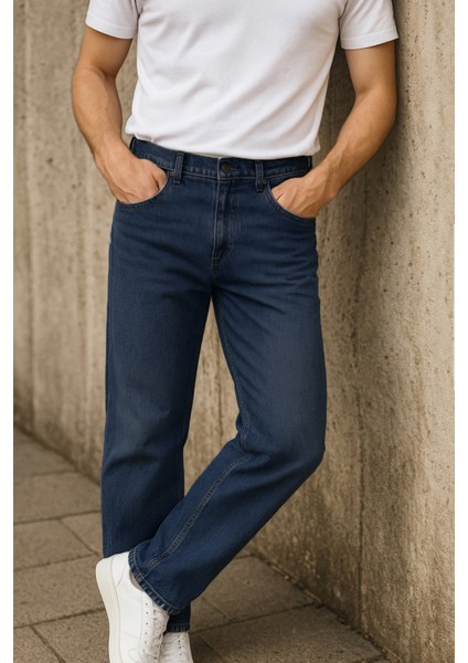 Cedy Denım Erkek Yüksel Bel Boru Paça Kot Pantolon Reguler Fit Jean C336 fırsatları