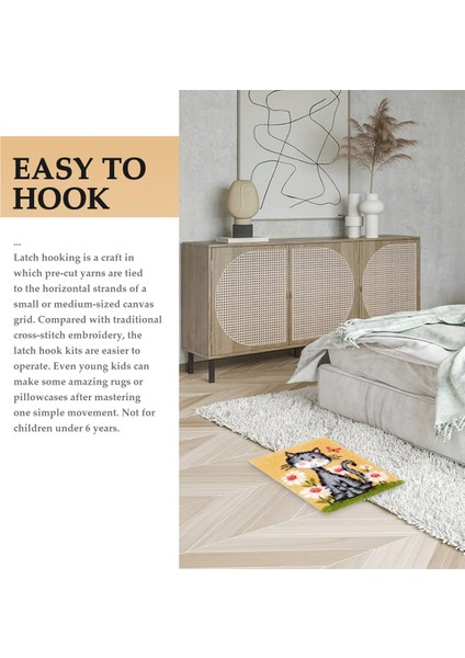 Mandal Haluru Kitleri Dıy Tığ Ipliği Kilimler Yetişkinler Için Renk Öncesi Basık Desen Tasarımı (Yurt Dışından) modelleri