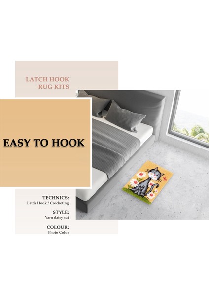 Mandal Haluru Kitleri Dıy Tığ Ipliği Kilimler Yetişkinler Için Renk Öncesi Basık Desen Tasarımı (Yurt Dışından) indirimleri