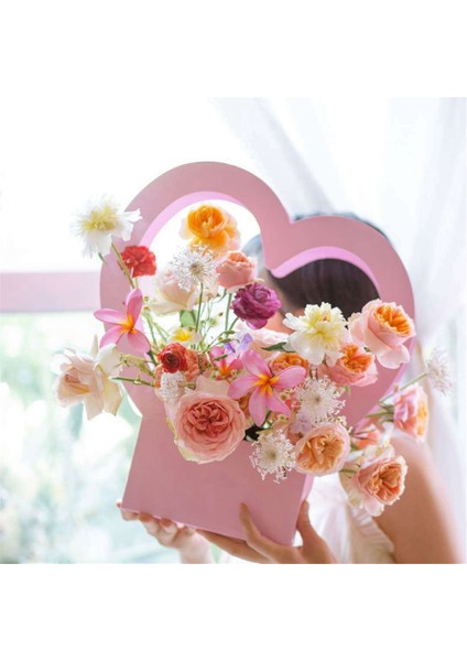 Aşk Sepeti Kalp Şeklinde Sevgililer Günü Hediye Kutusu Hediye Ambalaj Kutusu Kağıt Tatlı Parti Düğün Dekorasyon Kutusu-B (Yurt Dışından) fırsatları