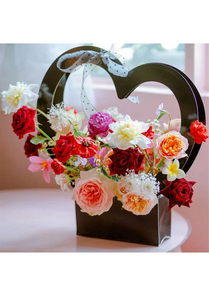 Aşk Sepeti Kalp Şeklinde Sevgililer Günü Hediye Kutusu Hediye Ambalaj Kutusu Kağıt Tatlı Parti Düğün Dekorasyon Kutusu-B (Yurt Dışından) indirimleri