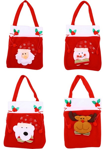 Şeker Noel Çantaları Anaokulu Tote Çocuk Hediyesi Noel Merkezi Dekorasyonu &amp; Asmak Noel Ağacı Dekorasyon (Yurt Dışından)