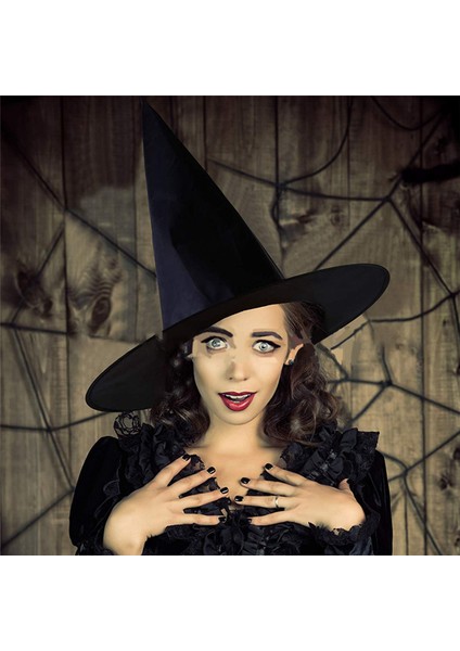 10 Paket Cadı Şapkaları Cadılar Bayramı Siyah Cadı Asılı Şapka Siyah Şapka Cadı Şapkası Cadılar Bayramı Noel Partisi Kostüm Aksesuarları (Yurt Dışından) fırsatları