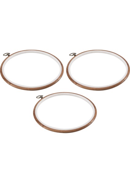 3 Parça 10 Inç 26CM Nakış Yüzüğü Çapraz Dikiş Yok Çemberler Set Taklit Edilmiş Ahşap Ekran Çerçeve Çemberi Nakış Kitleri (Yurt Dışından) modelleri
