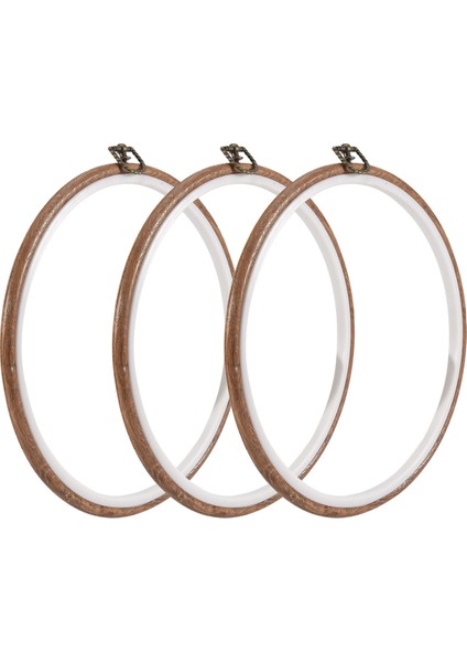 3 Parça 10 Inç 26CM Nakış Yüzüğü Çapraz Dikiş Yok Çemberler Set Taklit Edilmiş Ahşap Ekran Çerçeve Çemberi Nakış Kitleri (Yurt Dışından) fırsatları