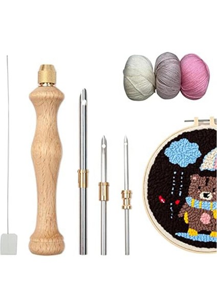 Yumruk Iğne Halı Yumruk Iğne Nakış Yumruk Iğne Seti Diy Zanaat Iğne Işi Yumruk Iğne Dikiş Aplike Için (Yurt Dışından)