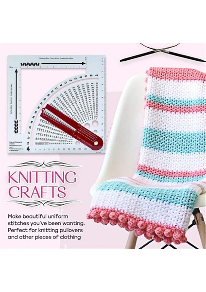 Örgü Gösterge Dönüştürücü - Örme Dikiş Hesap Makinesi ve Çerçeve Cetvelini Sayma, Kazak Örme Için Örgü Araçları (Yurt Dışından) modelleri