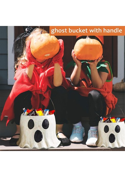 Hayalet Kova Dekoru, Hayalet Ekici Pot, Hayalet Kova Vazısı, Cadılar Bayramı Hayalet Kovası, El Yapımı Cadılar Bayramı Kepçeleri 15CM (Yurt Dışından) fiyatları