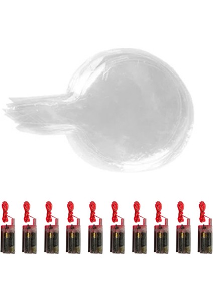 LED Balonlar Temiz Bobo Balonlar Glow Bubble Balonlar Işıklar Noel Sevgililer Günü Düğün Doğum Dekoru, A (Yurt Dışından)