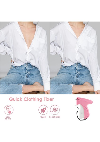 Giysi Dikiş Aletleri - Elle Tutulan Sabitleme Kiti - 6 Iğne, 1000 Siyah Bağlantı Elemanı ve 1000 Beyaz Bağlantı Elemanı Içerir (Yurt Dışından) indirimleri