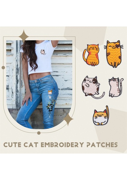 Yamalar Üzerinde Işlemeli Demir, 15PCS Kot Ceketler Için Canlı Sevimli Kedi Nakış Yamaları Dikiş Aplike Diy Aksesuar (Yurt Dışından) fırsatları