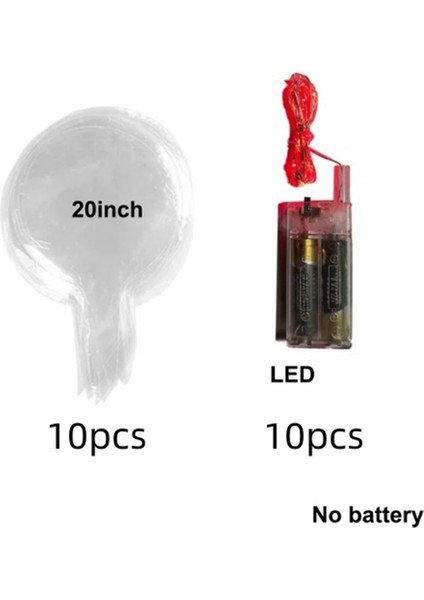 LED Balonlar Temiz Bobo Balonlar Glow Bubble Balonlar Işıklar Noel Sevgililer Günü Düğün Doğum Dekoru, C (Yurt Dışından) fiyatları