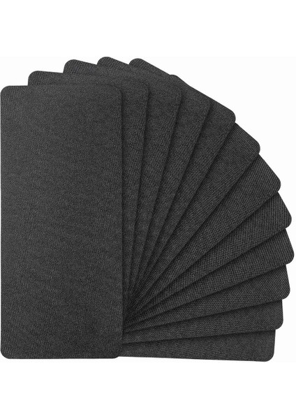 12 Pcs Demir On Mining Fabric 4.92 x 11 Inç Giysiler Üzerinde Demir Onların Tamir Pantolonları Cepleri Dizler Dirsek (Yurt Dışından)