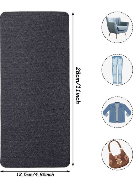 12 Pcs Demir On Mining Fabric 4.92 x 11 Inç Giysiler Üzerinde Demir Onların Tamir Pantolonları Cepleri Dizler Dirsek (Yurt Dışından) fiyatları