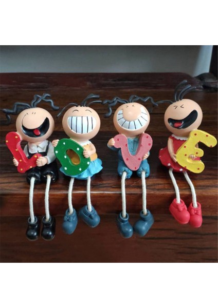 Uzun Bacak Bebekleri Heykelleri, Oturma Bacak Kukla Bakıcıları Sanatçı Koleksiyon Sarkan Heykelcik Reçinesi Dekoratif Süsleme (Yurt Dışından) indirimleri