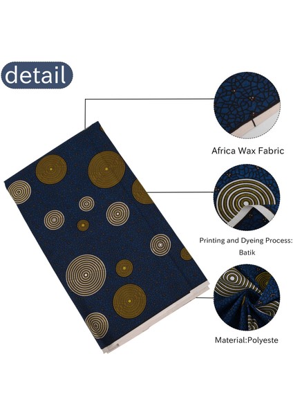 6 Metre Afrika Ankara Polyester Balmumu Baskılar Kumaş Parti Elbisesi Için Afrika Kumaş (Yurt Dışından) fırsatları