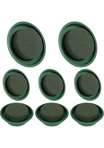 8 Paket Çiçek Köpük Yuvarlak Kaseler Diy Çiçek Aranjman Kiti Yeşil Yuvarlak Islak Çiçek Köpük Bloklar Düğün Dekoru Için (Yurt Dışından) modelleri