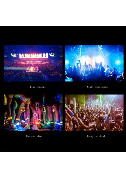 Karanlık Partide Glow, LED Aydınlatma Bilezikleri, Çocuklar Için Parıldayan Yanıp Sönen Bileklikler, Bilezik Flaş Yüzüğü (6pcs) (Yurt Dışından) fırsatları