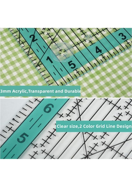 Kapitone Hükümdarları, 7 Dikiş Hükümdarı Kapitone Şablonları, Kapitone Malzemeleri Akrilik Cetveller Kumaş Kesme Hükümdarı (Yurt Dışından) modelleri
