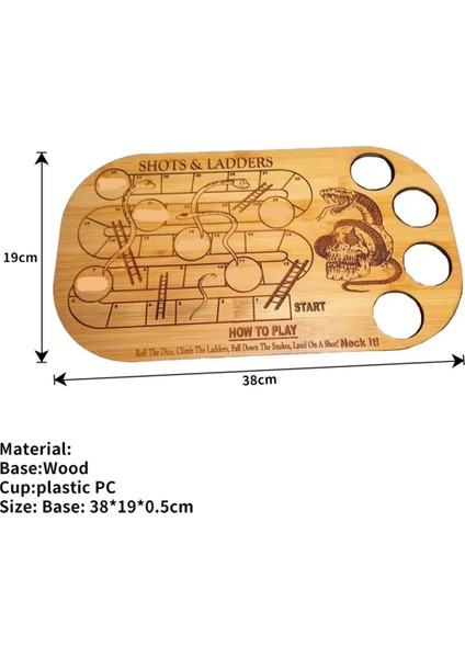Çekimler ve Merdivenler Içme Oyunu, Yılanlar ve Merdivenler Tahta Oyunu Ahşap Palet Çekimleri ve Merdivenler Içme Oyunu A (Yurt Dışından) fiyatları