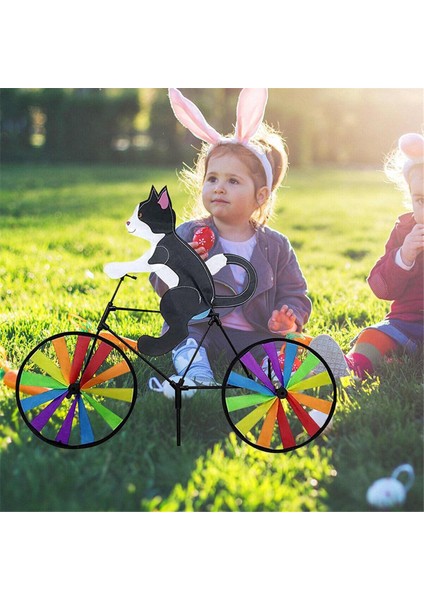 Bisiklet Rüzgar Spinner Bisiklet Bahçe Rüzgar Spinner Süsleri Sevimli Hayvan Heykel Bisiklet Spinner Yel Değirmen Çim A Için (Yurt Dışından) indirimleri