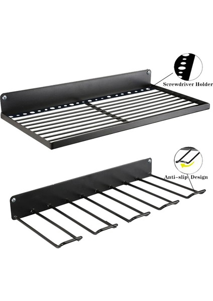 Manuel Elektrikli Alet Depolama Rafı Duvarı, Asılı Yüzen Alet Rafı, Elektrikli Matkap Rafı, Atölye Garajı Için (Yurt Dışından) fiyatları