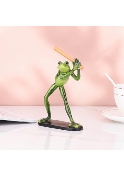 Noble Frog Figürin Kurbağa Pastoral Reçine El Sanatları Dekorasyonları Tv Dolabı Sundurma Şarap Dolabı Hayvan Süsleri 13 x 5 x 22CM (Yurt Dışından) fırsatları