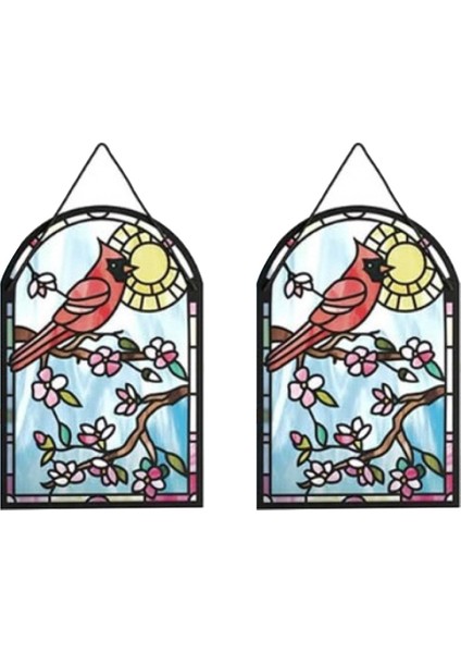 Senin Gibi Bir Anneye Sahip Olmak Için Kırmızı Nimet Kuş Suncatcher Kartı (Yurt Dışından)