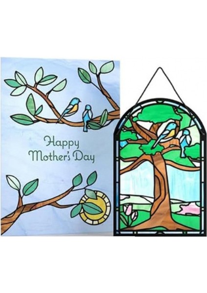 Senin Gibi Bir Anneye Sahip Olmak Için Kırmızı Nimet Kuş Suncatcher Kartı (Yurt Dışından) modelleri