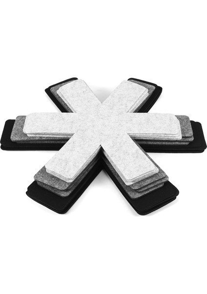 Pot ve Pan Koruyucular, 18 Set, Istifleme Için Pan Koruyucuları, Pot Kesen Pedleri, 3 Farklı Boyut ve Renk (Yurt Dışından) fiyatları