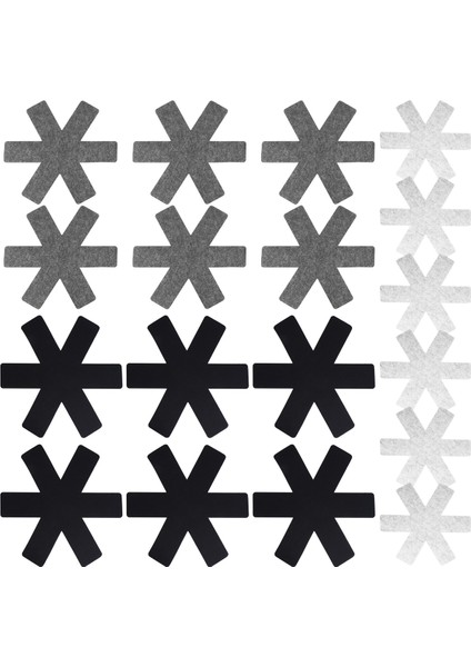 Pot ve Pan Koruyucular, 18 Set, Istifleme Için Pan Koruyucuları, Pot Kesen Pedleri, 3 Farklı Boyut ve Renk (Yurt Dışından) modelleri