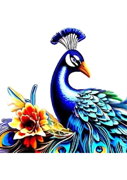 Ev Dekoru Açık Demir Tavus Kuşu Duvar Asılı Avlu Duvar Düzeni Peyzaj Duvar Asılı Erişim Ev Dekor, Mavi (Yurt Dışından) modelleri