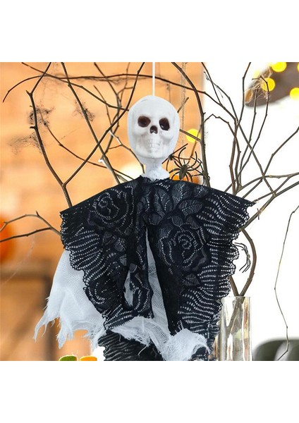 Cadılar Bayramı Asma Kafatası Hayalet Açık Hayalet Dekor Kafatası Hayalet Dekor Grim Reapers Dekor Beyaz Hayalet Su Geçirmez Küçük (Yurt Dışından) fiyatları