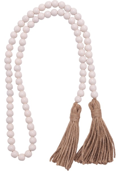 Ahşap Boncuk Çelenk Püsküllü, Çiftlik Evi Boncuklar Rustik Ülke Dekoru Dua Boho Boncuklar Duvar Asılı Dekorasyon Ahşap Renk (Yurt Dışından) fiyatları