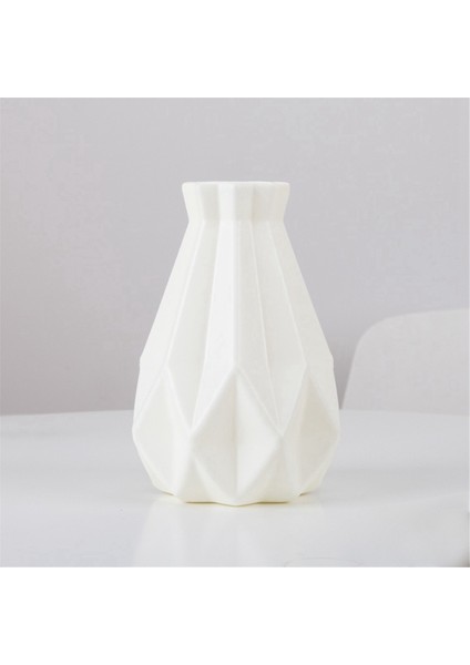 Vazo Taklit Seramik Saksı Modern Çiçek Vazo Ev Dekorasyon Çiçek Aranjman Oturma Odası Sütlü Beyaz (Yurt Dışından) indirimleri