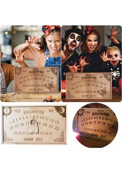 Manyetik Ahşap Uzay Gemisi Bloğu ile Geri Sayım Cadılar Bayramı Takvimi, Cadılar Bayramı Takvimi Ahşap Hareketli (Yurt Dışından) modelleri