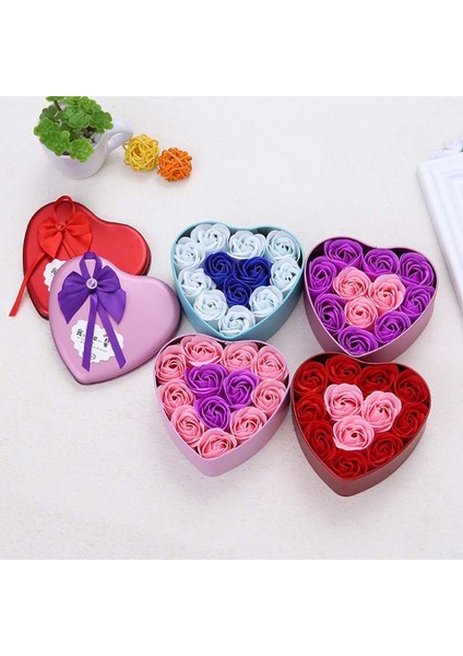 11PCS/KUTU Yapay Çiçekler Gül Sabunu Çiçek Kalp Şekli Diy Düğün Dekorasyonu Hediyelik Eşya Sevgililer Günü Hediyeler Flore-Kırmızı (Yurt Dışından) indirimleri