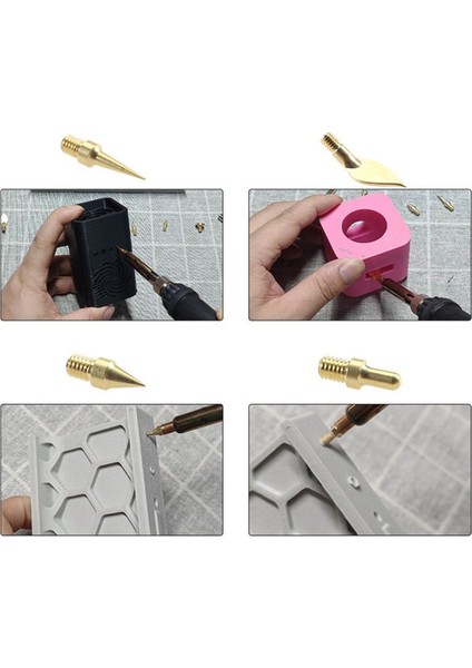 Lehimleme Demir Uçları Isı Yerleştirme Uçları Kiti Değiştirilebilir Lehimleme Kaynak Demir Uçlar Kiti 3D Yazıcı Flimanet Parçaları (Yurt Dışından) fırsatları